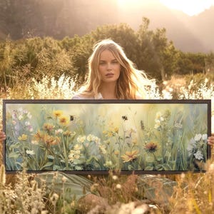 Summer Meadow Canvas Print: Modern Farmhouse Wall Art