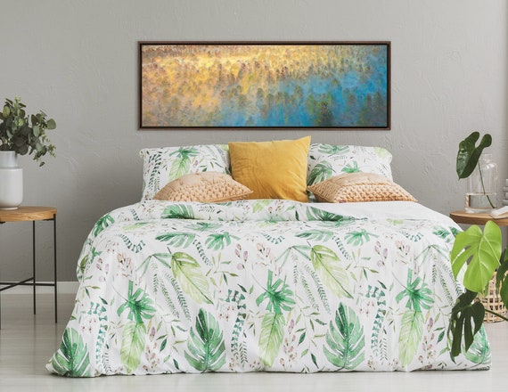 Sunrise Mountain Forest Artwork On Canvas - Ready To Hang