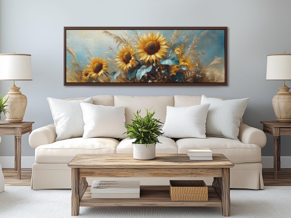 Sunflowers and Wildflowers Bouquet Charm – Floral Wall Art for Rustic Home Decor