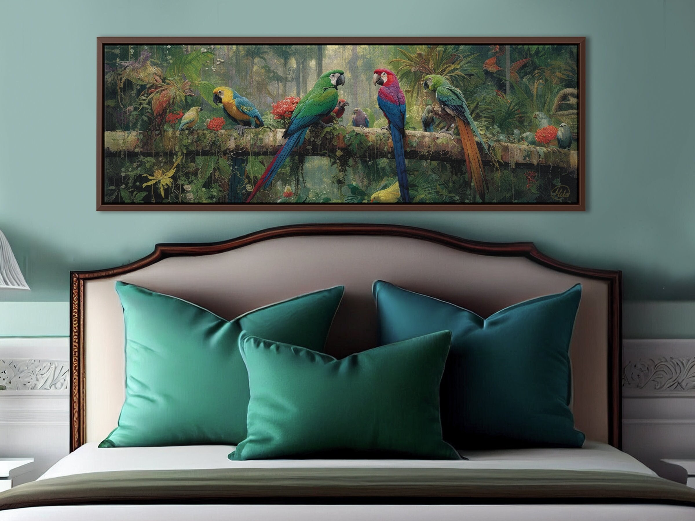 Wall Art Print, Love's Vibrant Peacock: Colorful Texture Portraying Beauty