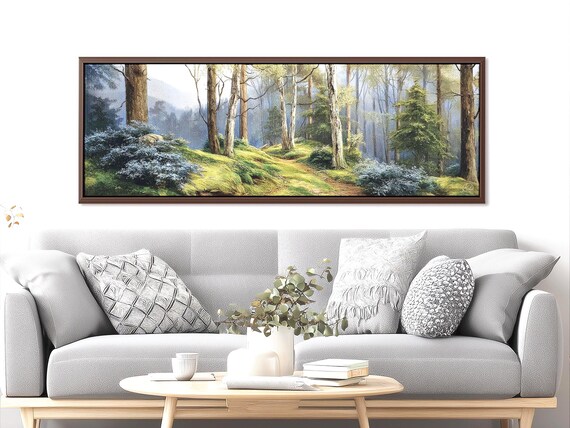 3D Forest Wall Art Print, Nature Diorama Wall Art, Forbidden Forest Home Decor, Cottagecore Style Room Decor Aesthetic Cozy Home and Style
