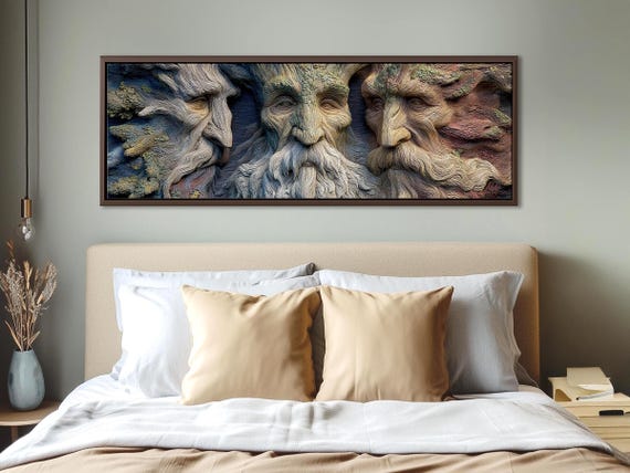 Lord of the Rings Ents Impression 3D Painting, Tolkien Book Lover Gift, Library Decor, Magic the Gathering, Fairycore War of the Ring Gift