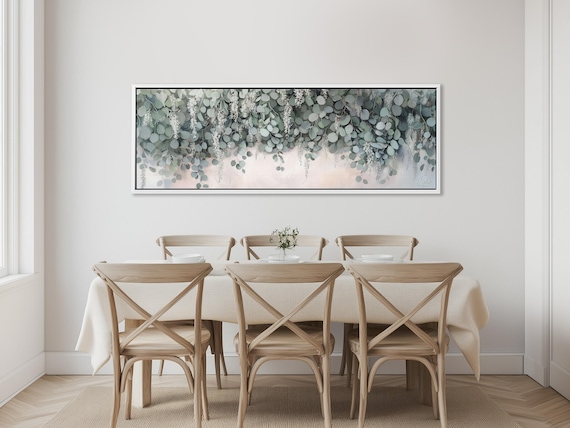 Eucalyptus Wall Art - Neutral Floral Print, Cottagecore Wall Art,Muted Green Wall Art, Rustic Wall Art, Modern Farmhouse Decor