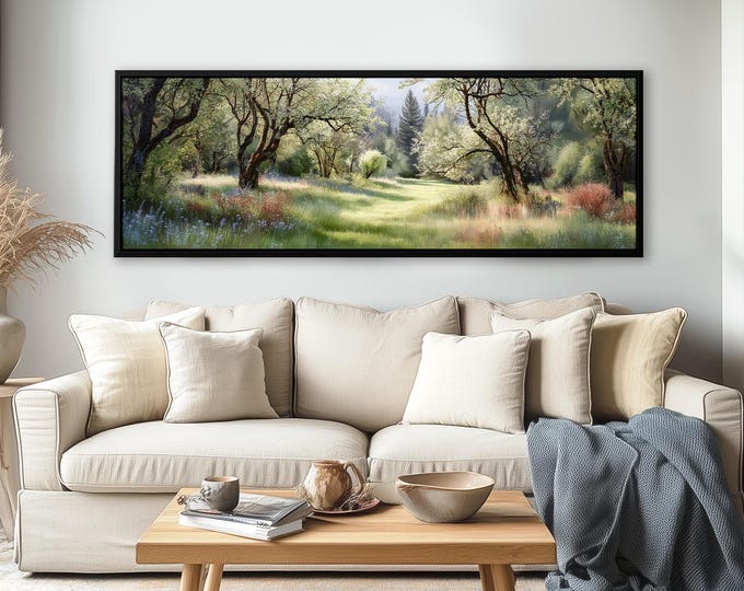 3D Forest Diorama Canvas Print: Layered Woodland Landscape Wall Art. Customization Possible