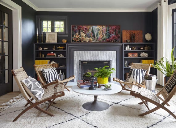 Colorful Autumn Forest Canvas Print | Large Panoramic Nature Wall Art