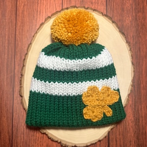 Baby St. Patrick's day hat knit gifts for baby image 5