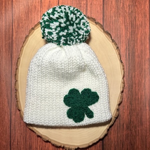 Baby St. Patrick's day hat knit gifts for baby image 4