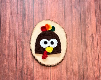 Crochet Baby Turkey Hat: Handmade Newborn Photo Prop, Thanksgiving Costume