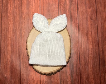 Baby Easter hat knit bunny hat - gifts for baby