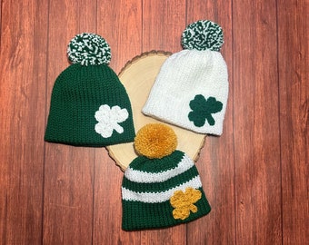 Baby St. Patrick's day hat knit- gifts for baby