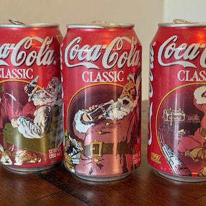 1997 Holiday Coca Cola Cans