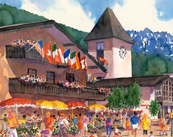 Tarde de verano en Vail - Impresión artística