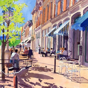Denver&#39;s Larimer Square - Fine Art Print