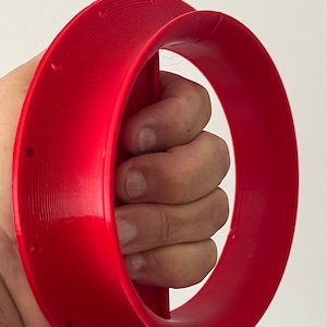 Handhaspel met handvat, opberger voor leader, spoel voor vliegerlijn, 6 inch, rood, vissen met de hand