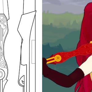 RWBY - Pyrrha - extended spear
