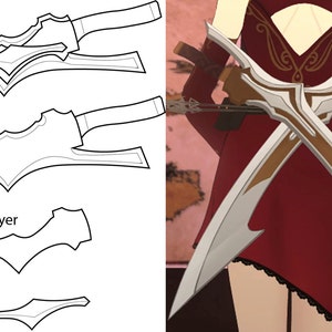 RWBY - Cinder Fall Sword blueprint