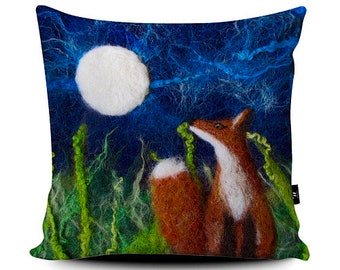 Needle felted pillow | Etsy Needle felted mouse throw pillow. Sofa
