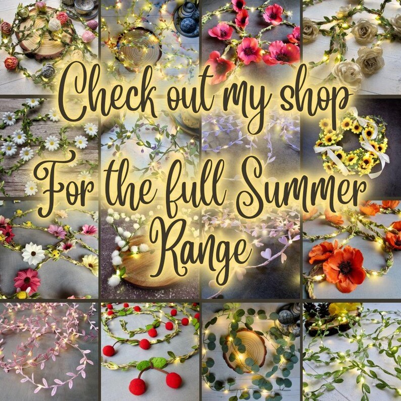 White string lights. Rustic fairy lights. Leaf garland bunting, Farmhouse home decor, Christmas decor, Cottagecore winter table decoration image 10