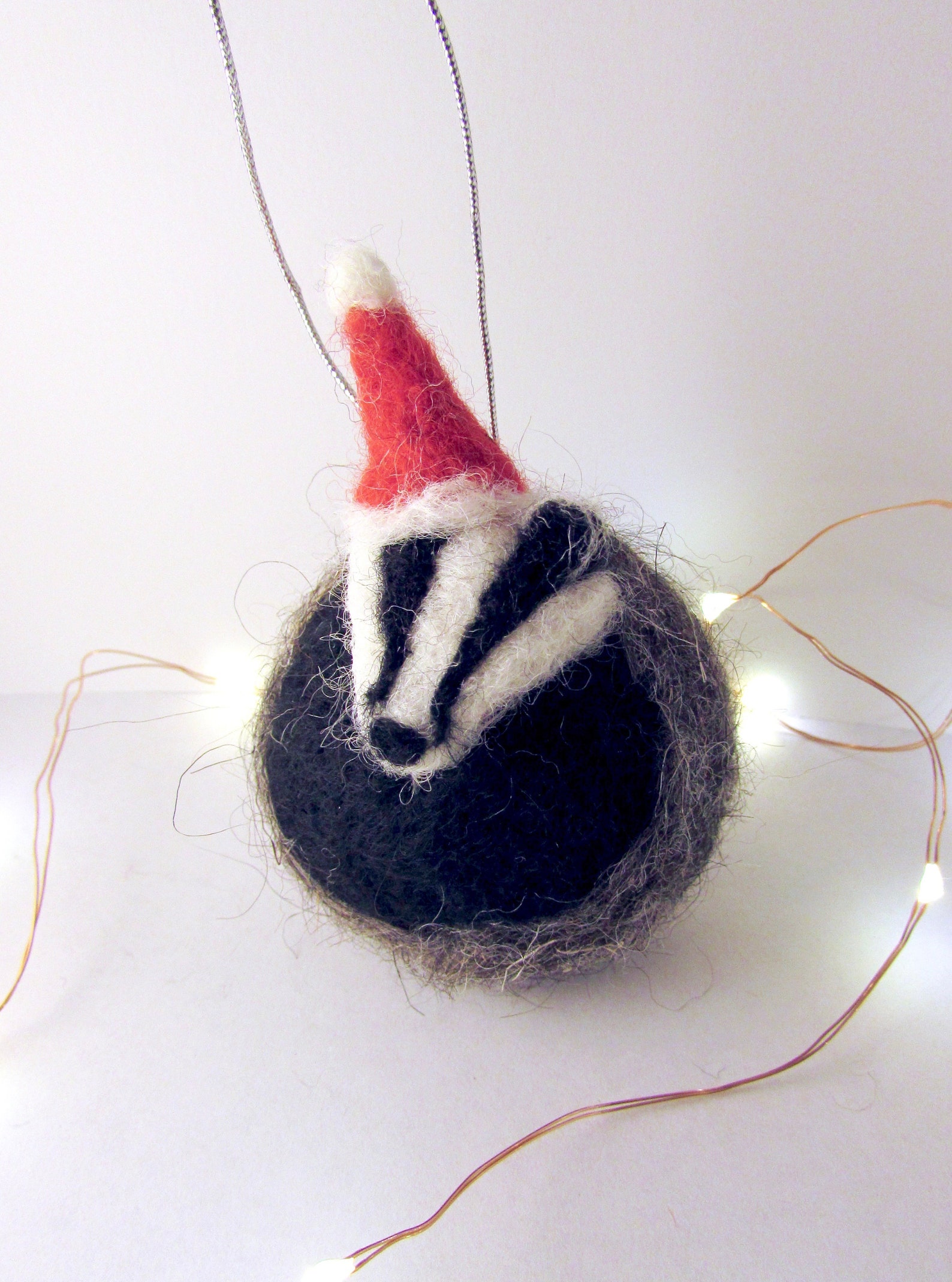 Badger Christmas Ornament 
