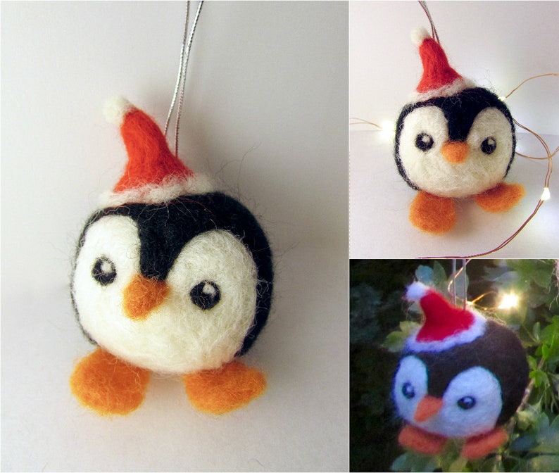 Penguin Christmas Tree Ornament/ Penguin Bauble/ Penguin Etsy UK