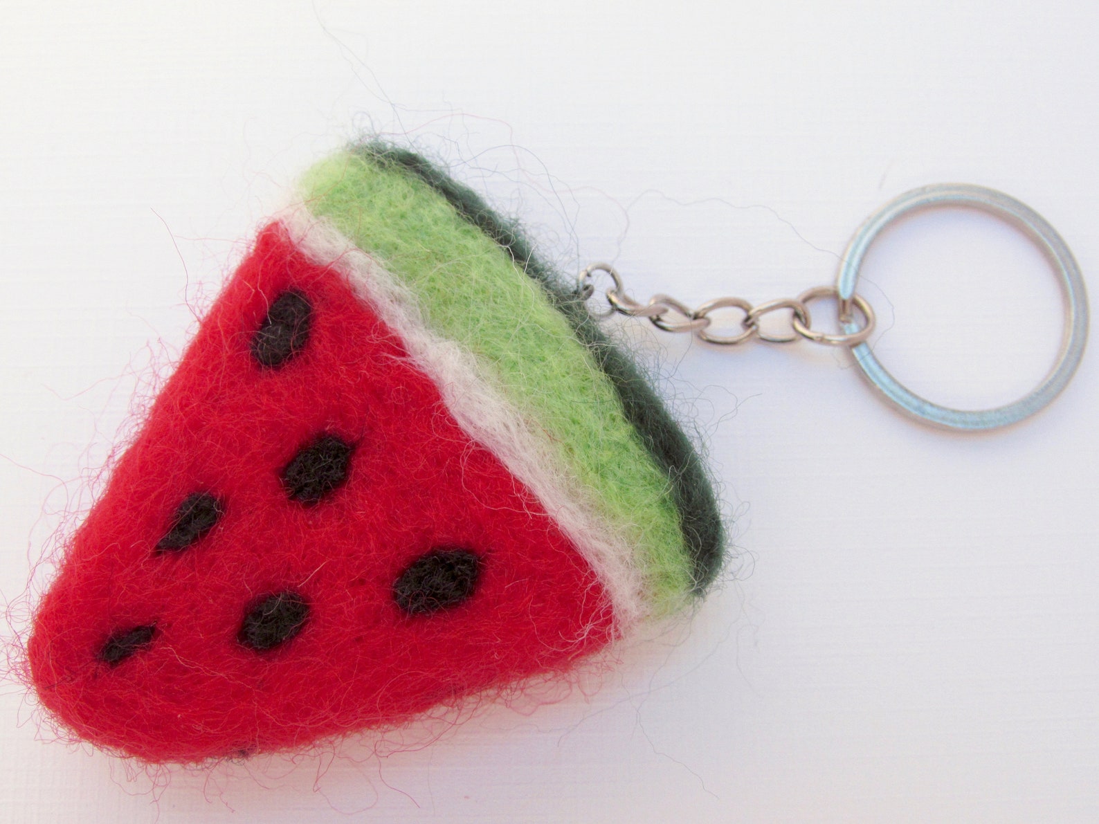 Watermelon Keychain/ Watermelon Bag Charm/ Fruit Keychain/ Etsy