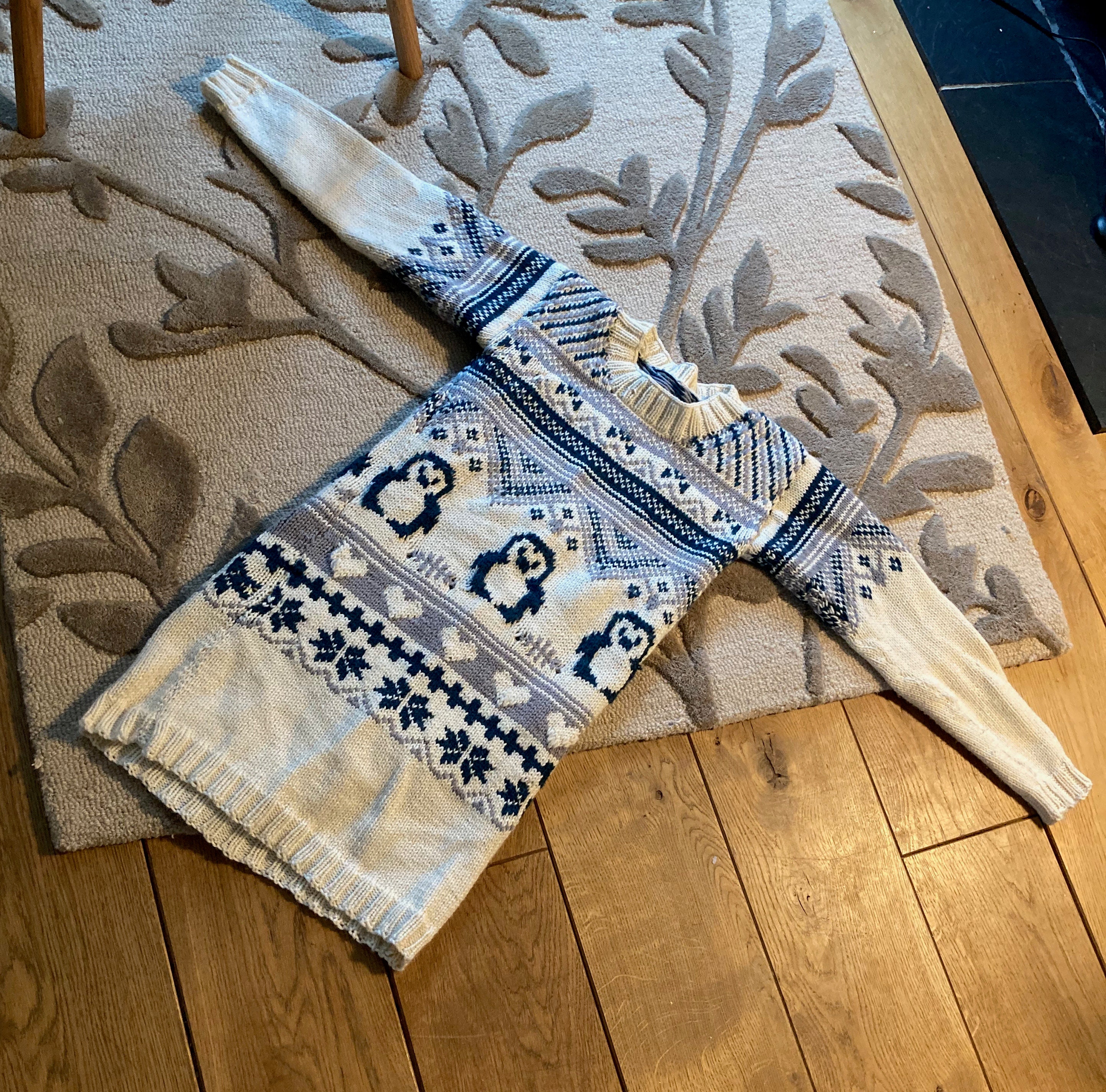 Penguins and Hearts Fair Isle Christmas 