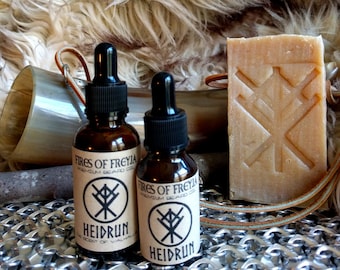 Heiðrún: The Scent of Valhalla | Amber, Honey, Sandalwood | Premium Viking Beard Oil | Heidrun, Sweet Scent, Cozy, Vikings, Hygge Gift