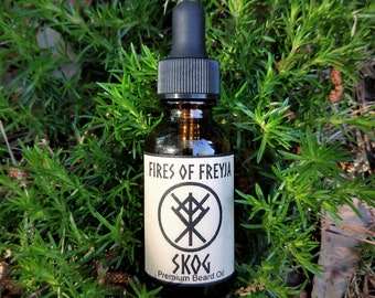 Skog | Pine, Moss, Woods, Earth | Premium Viking Beard Oil | Forest Scent, Gift for Dad, Gift for Husband, Father's Day, Viking Dad, Nature