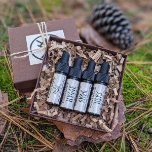 Norsk Beard Oil Sampler, Viking Beard Oil Gift Set, Unique Beard Oil, Beard Care, Norse Pagan Item for Viking, Christmas Gift for Him