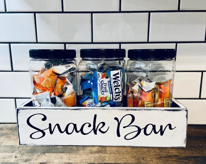 Snack Bar, Farmhouse Kitchen, Kitchen Decor, Boho Style, Snack Storage