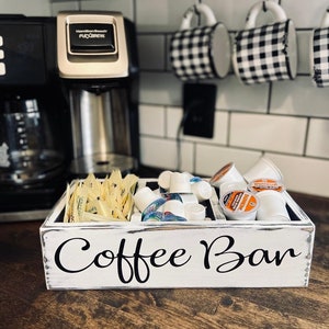 Coffee bar, pod storage, coffee bar storage, kitchen storage, Coffee bar decor, sugar storage, coffee organizer, coffee station