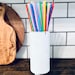 Straw Holder, Wood Straw Storage, Counter Top Straw Storage, Straw ...