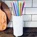 Straw Holder, Wood Straw Storage, Counter Top Straw Storage, Straw ...