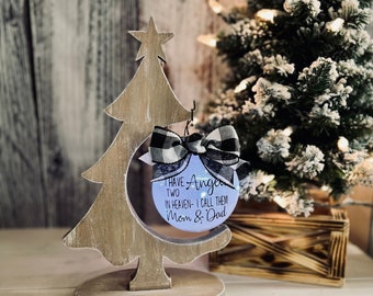 Wooden Christmas Ornament Display Stand - Tree Design