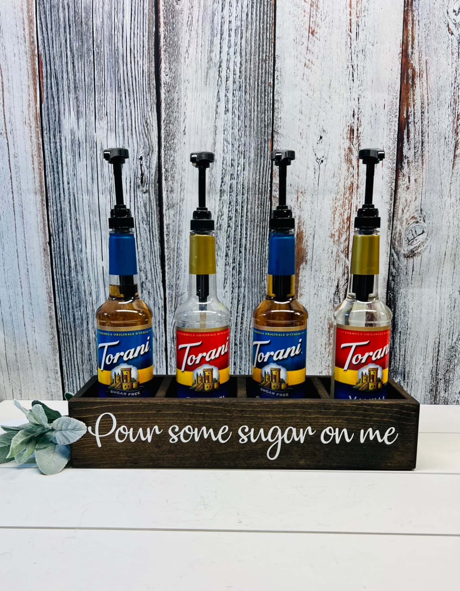 Coffee Bar Decor Coffee Syrup Organizer Coffee Bar Storage Etsy