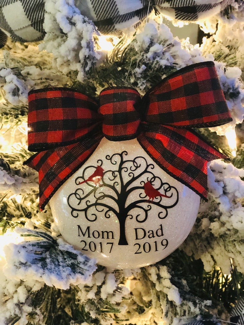 Mom Dad Remembrance Ornament Parents Memorial Parents Etsy