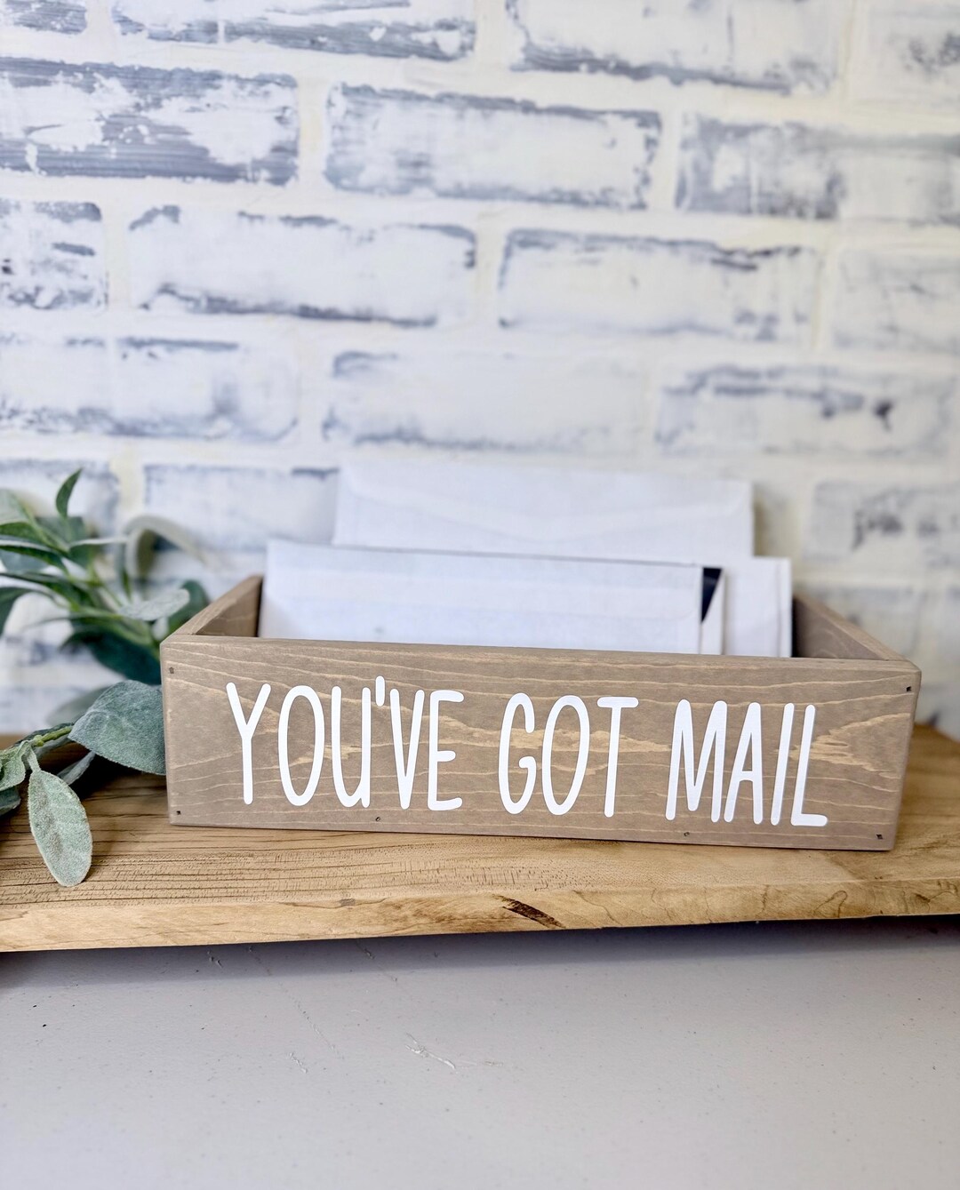 CFYACFY Mail Organizer Magazine Countertop Mail Storage Organizer For Home Mail And Key Holder For Desk Letter Basket Farmhouse Home Decor Mailbox Mail Basket 5.5*5.5*11.4 Inch