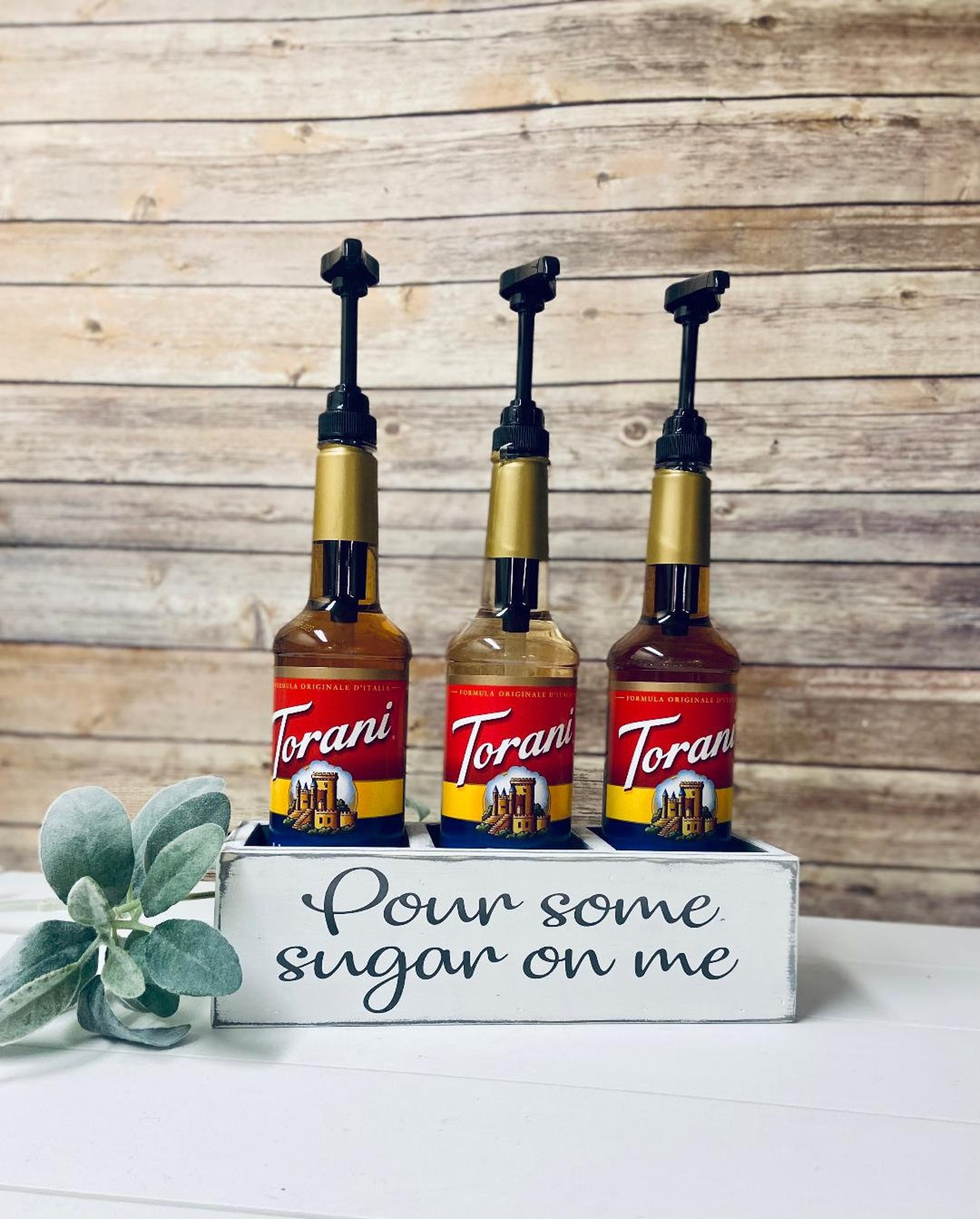 Coffee Bar Decor Coffee Syrup Organizer Coffee Bar Storage Etsy