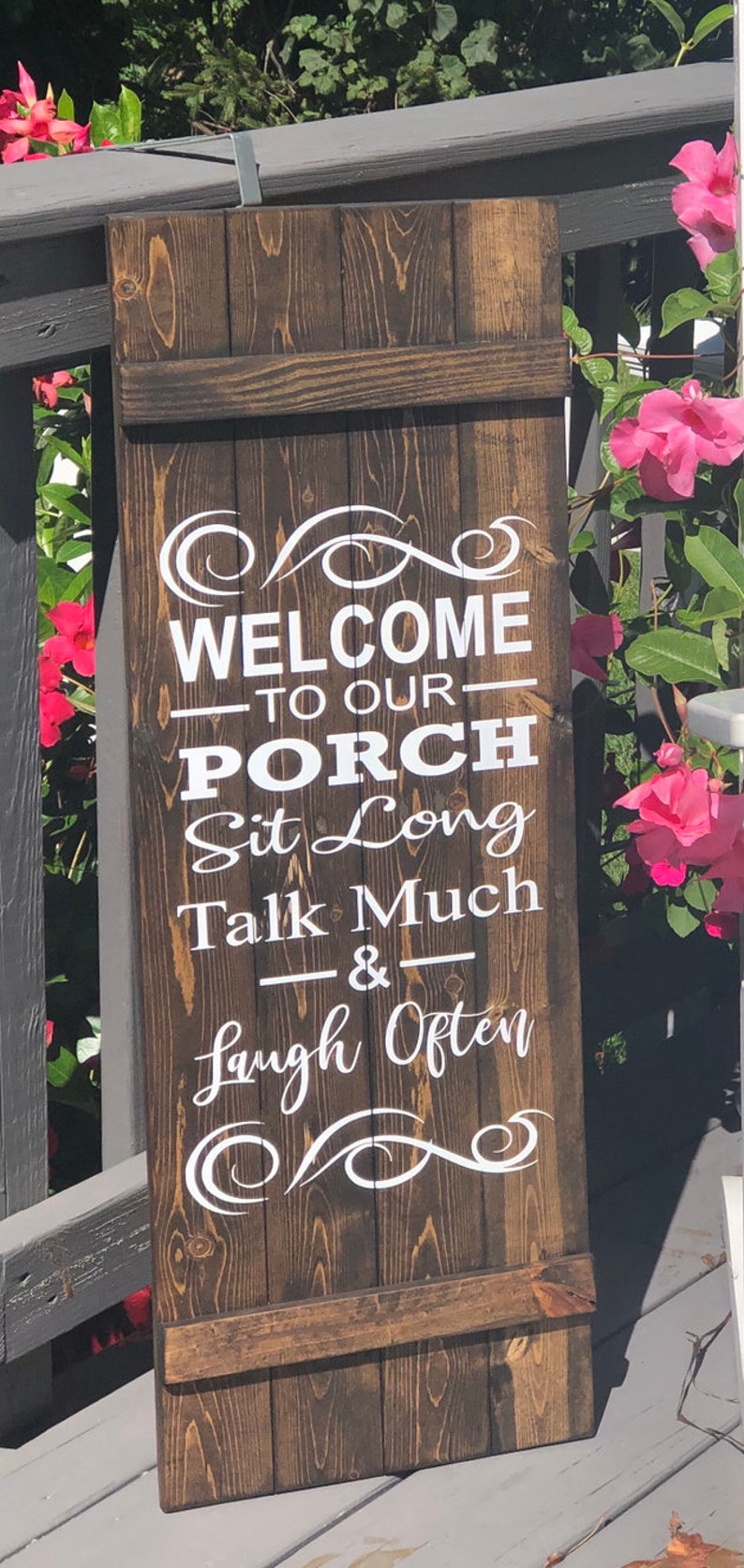 to Our Porch Porch Sign Outdoor Sign Porch Decor Etsy