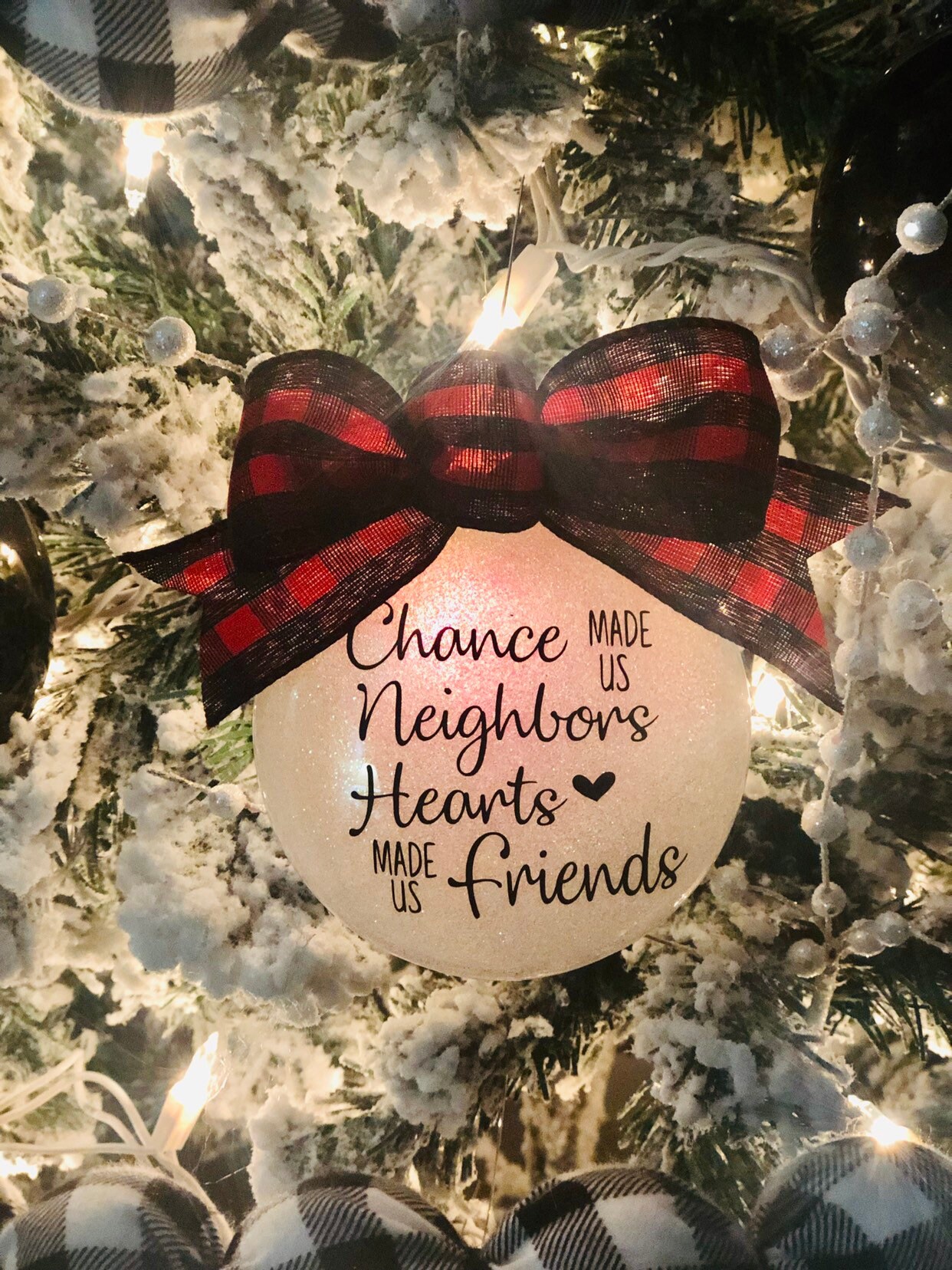 Neighbor Gifts Christmas Ornaments, Neighbor Ornament Gift, Christmas,  Birthday Gifts for The Neighborhood, Friends BFF Bestie,Her, Women,  Christmas
