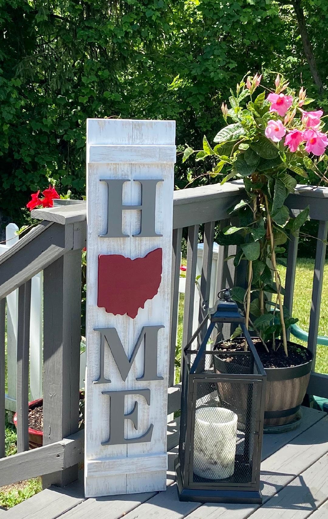 3D Ohio Home Sign, Ohio Wood Decor, Ohio Sign, Ohio Cut Out With 3D ...