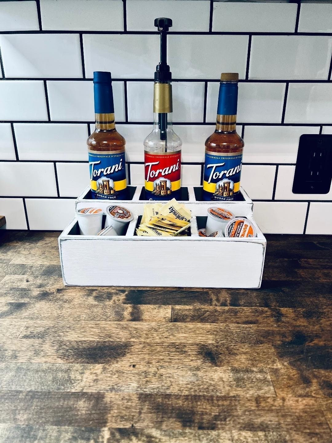 Coffee Bar Decor, Coffee Syrup Organizer, Coffee Bar Storage, Coffee Syrup Holder, Coffee Bar