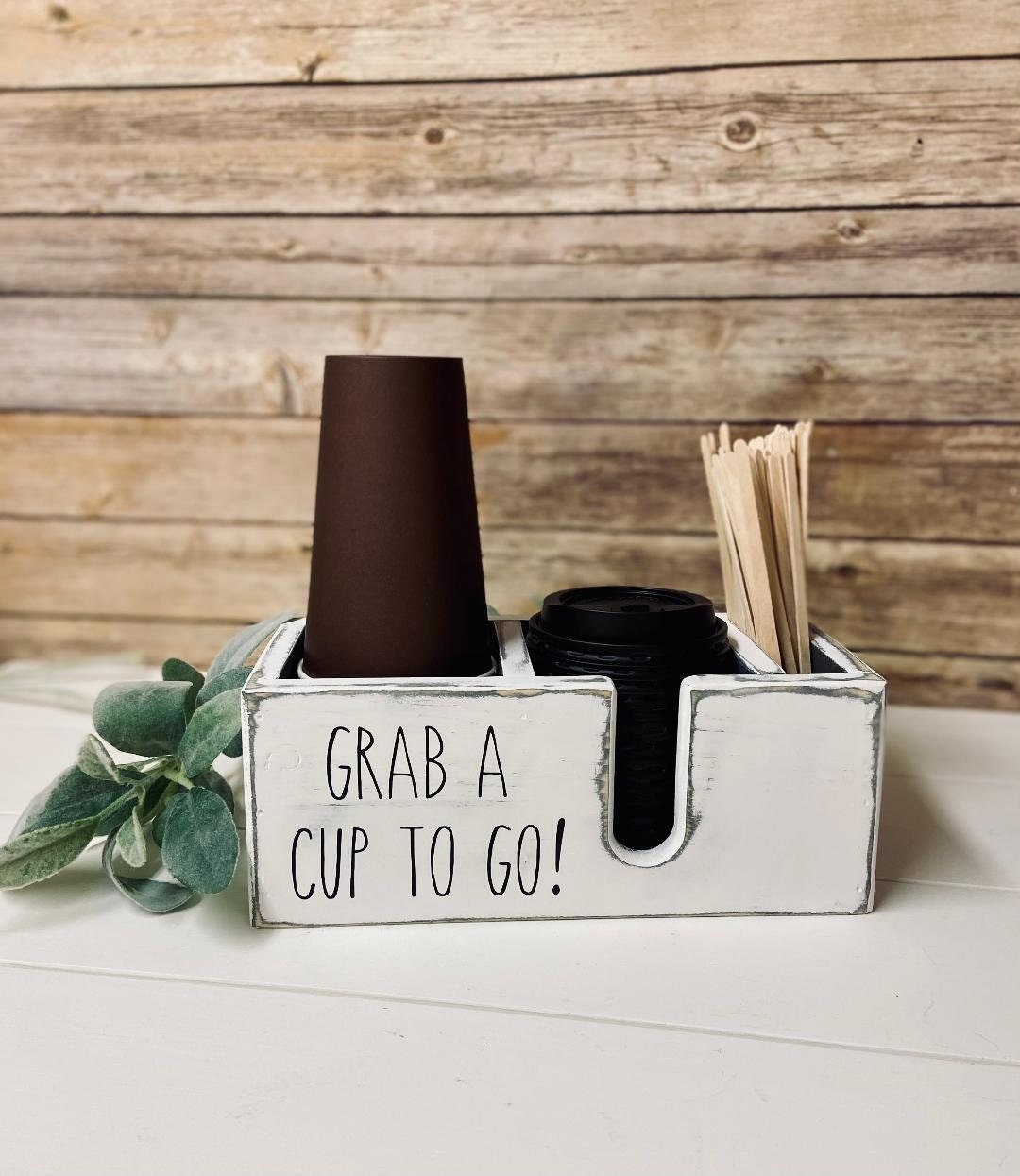 Hot Cup Holder, Coffee Bar Decor, Disposable Coffee Cup Storage, Coffee Bar Storage, Cup Holder