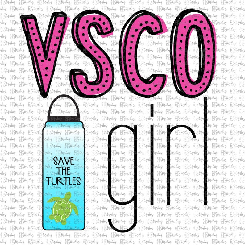 VSCO GIRL Save the Turtles Etsy Ireland