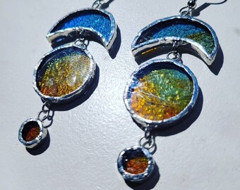 Custom Stained Glass Jewelry – Personalized Handmade Glass Earrings, Necklaces & Charms