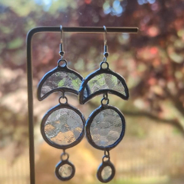 Stain Glass Earrings Etsy