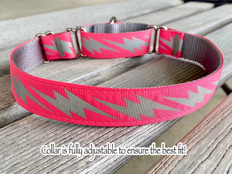 1 Reflective Martingale Dog Collars Jacquard Humane Choke Etsy