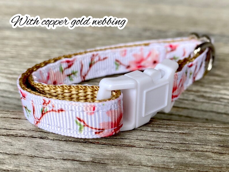 Cherry Blossom Cat Collar Japanese Cat Collar Floral Kitten Etsy