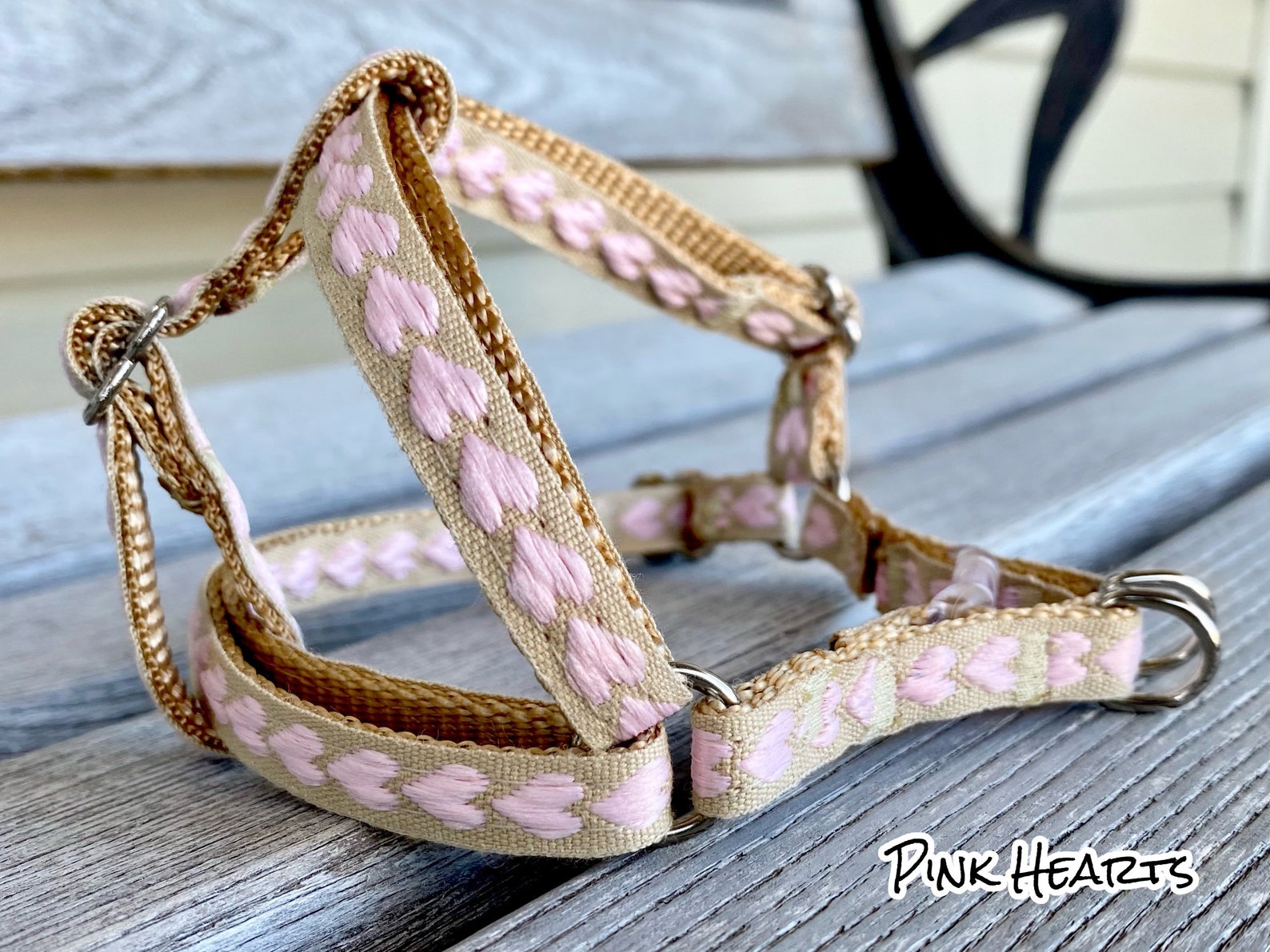 Sweet Hearts Woven Teacup Dog Collar Dog Leash or Stepin Dog Etsy