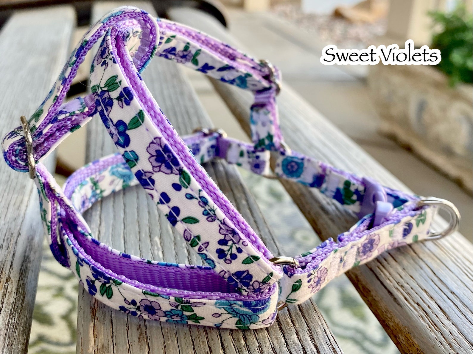 3/8 Soft Floral Harnesses Teacup Dog Harness Tiny Dog Etsy